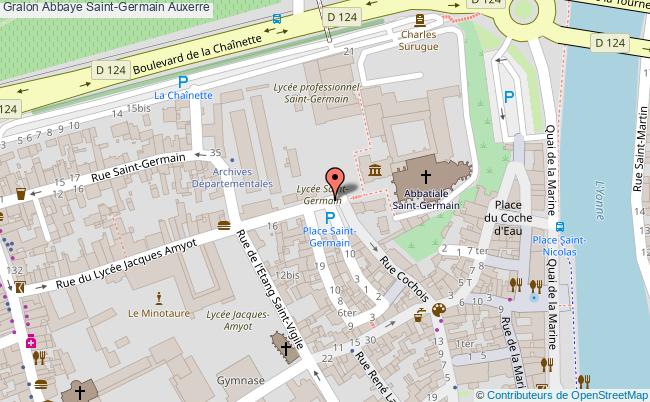 plan Abbaye Saint-germain Auxerre Auxerre