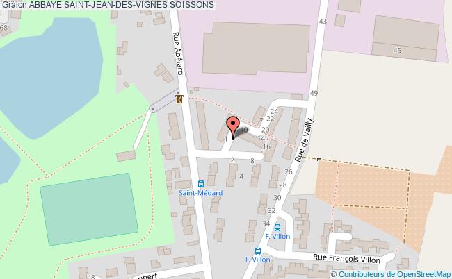 plan Abbaye Saint-jean-des-vignes Soissons SOISSONS