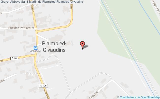 plan Abbaye Saint-martin De Plaimpied Plaimpied-givaudins Plaimpied-Givaudins