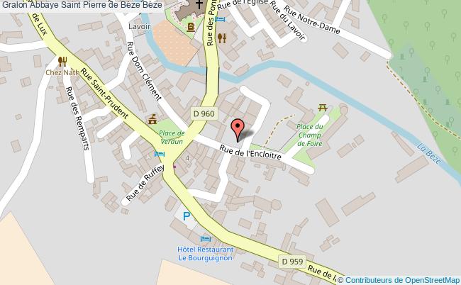 plan Abbaye Saint Pierre De Bèze Bèze Bèze