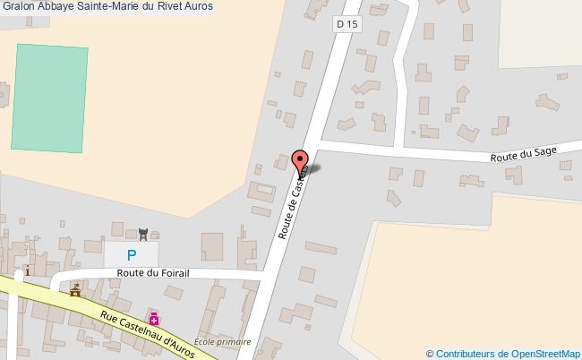 plan Abbaye Sainte-marie Du Rivet Auros Auros