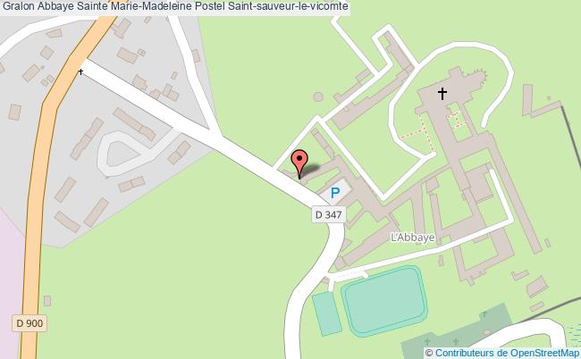 plan Abbaye Sainte Marie-madeleine Postel Saint-sauveur-le-vicomte Saint-sauveur-le-vicomte