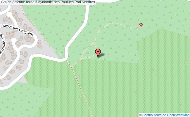 plan Acienne Usine à Dynamite Des Paulilles Port-vendres Port-vendres