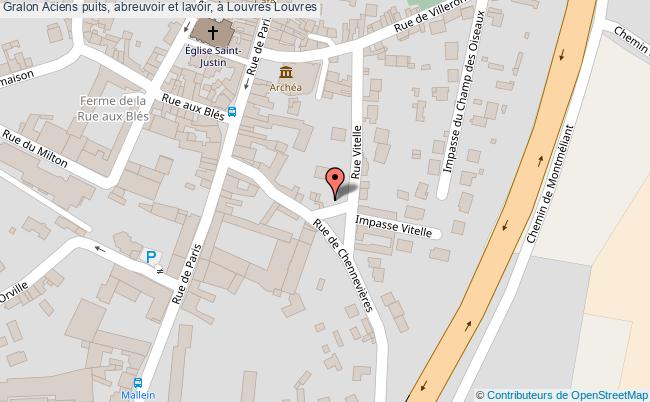 Aciens puits, abreuvoir et lavoir, à Louvres