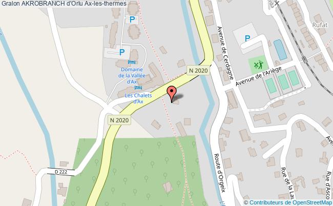 plan Akrobranch D'orlu Ax-les-thermes Ax-les-thermes