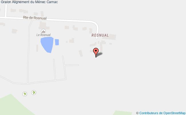 plan Alignement Du Ménec Carnac Carnac