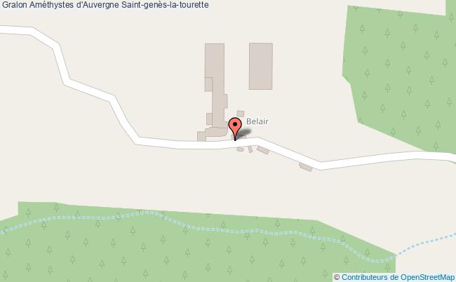 plan Améthystes D'auvergne Saint-genès-la-tourette Saint-genès-la-tourette