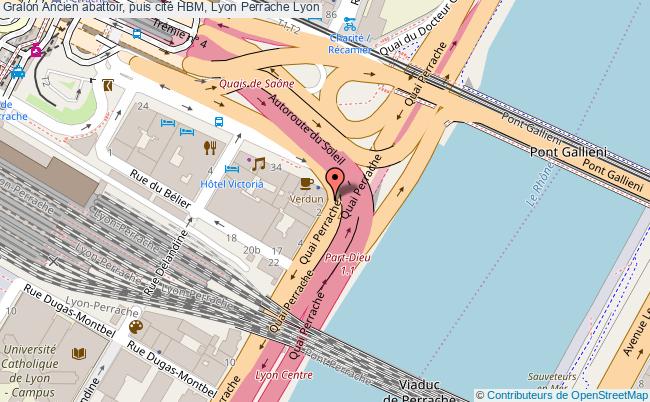 plan Ancien Abattoir, Puis Cité Hbm, Lyon Perrache Lyon Lyon