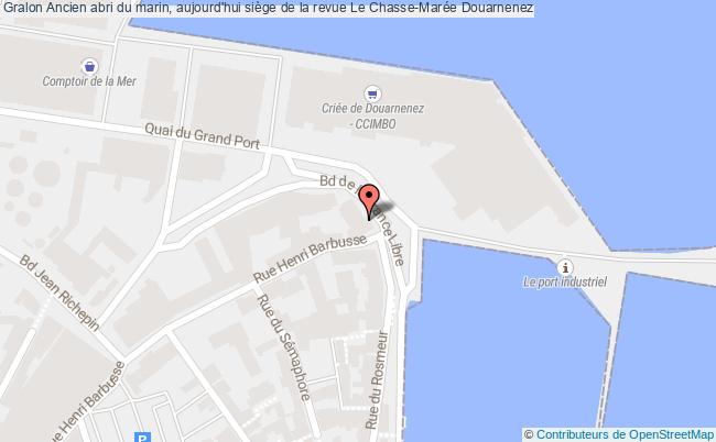 plan Ancien Abri Du Marin, Aujourd'hui Siège De La Revue Le Chasse-marée Douarnenez Douarnenez
