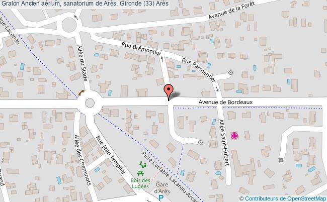 plan Ancien Aérium, Sanatorium De Arès, Gironde (33) Arès Arès