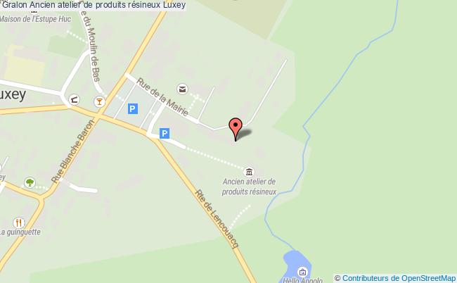 plan Ancien Atelier De Produits Résineux Luxey Luxey