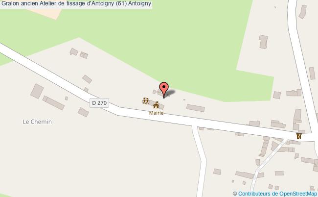 plan Ancien Atelier De Tissage D'antoigny (61) Antoigny Antoigny