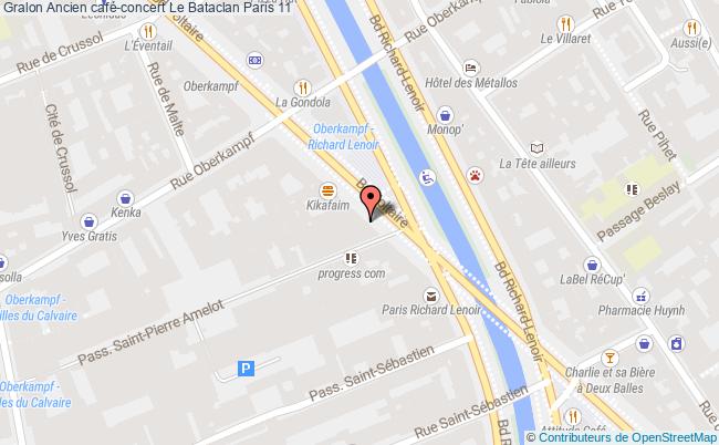 plan Ancien Café-concert Le Bataclan Paris 11 Paris 11