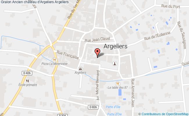 plan Ancien Château D'argeliers Argeliers Argeliers