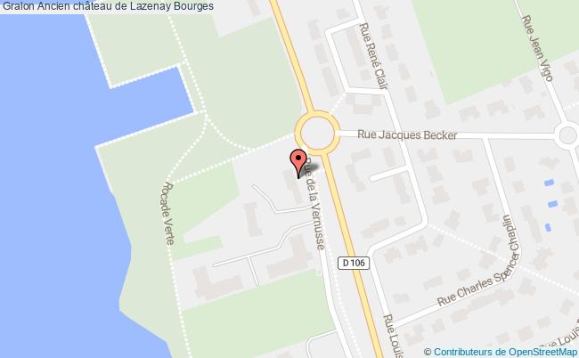 plan Ancien Château De Lazenay Bourges Bourges