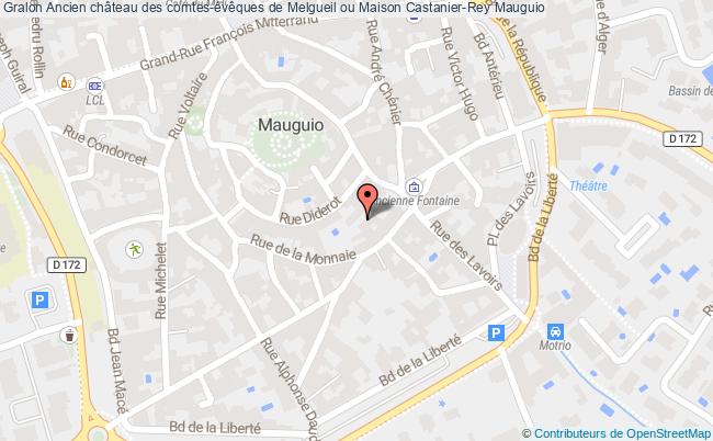 plan Ancien Château Des Comtes-évêques De Melgueil Ou Maison Castanier-rey Mauguio Mauguio