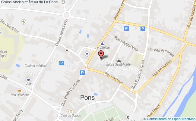 plan Ancien Château Du Fa Pons Pons