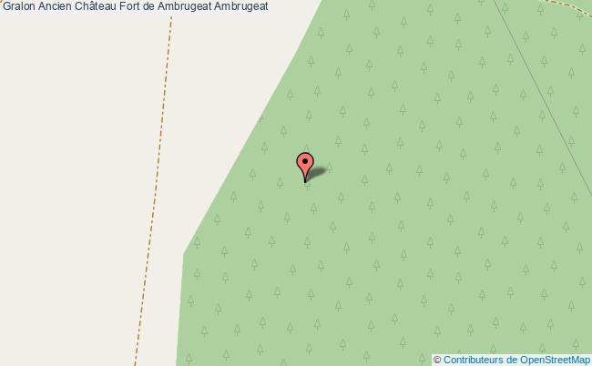 plan Ancien Château Fort De Ambrugeat Ambrugeat Ambrugeat