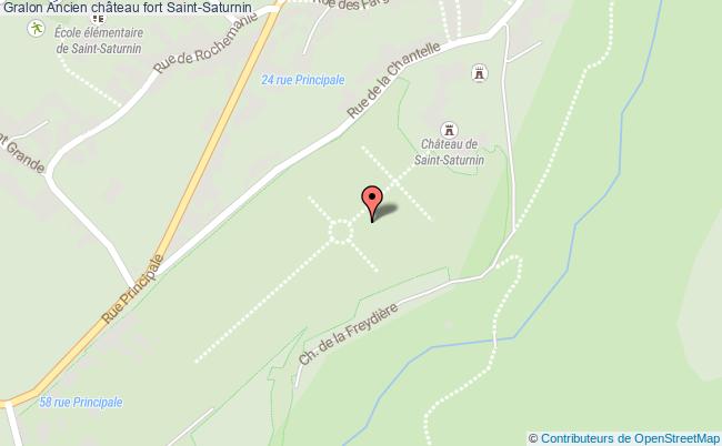 plan Ancien Château Fort Saint-saturnin Saint-Saturnin