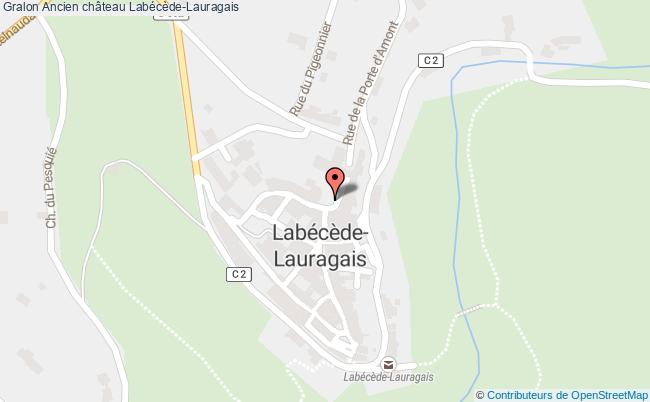 plan Ancien Château Labécède-lauragais Labécède-Lauragais