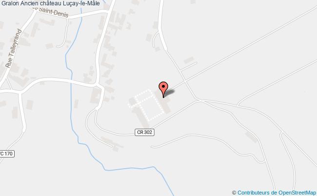 plan Ancien Château Luçay-le-mâle Luçay-le-Mâle