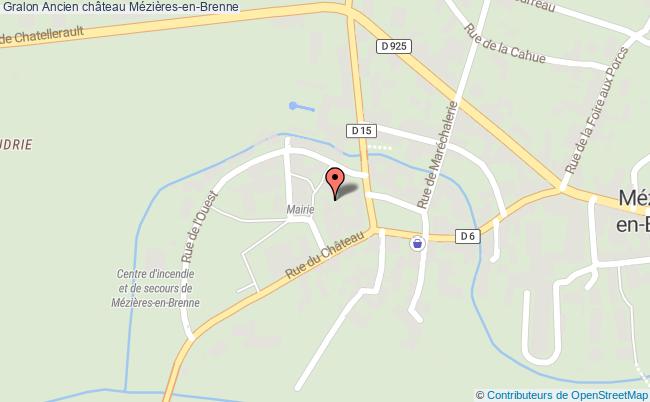 plan Ancien Château Mézières-en-brenne Mézières-en-Brenne