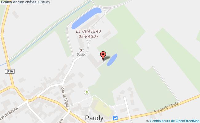 plan Ancien Château Paudy Paudy