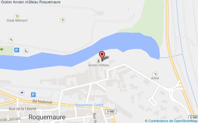 plan Ancien Château Roquemaure Roquemaure