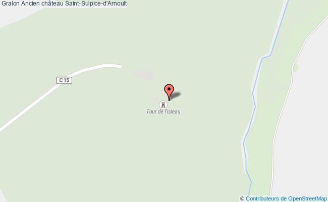 plan Ancien Château Saint-sulpice-d'arnoult Saint-Sulpice-d'Arnoult