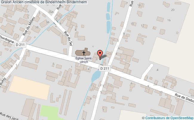 plan Ancien Cimetière De Bindernheim Bindernheim Bindernheim