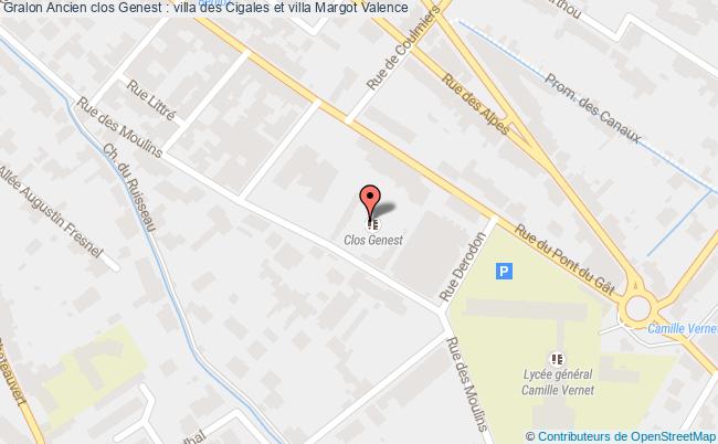 plan Ancien Clos Genest : Villa Des Cigales Et Villa Margot Valence Valence