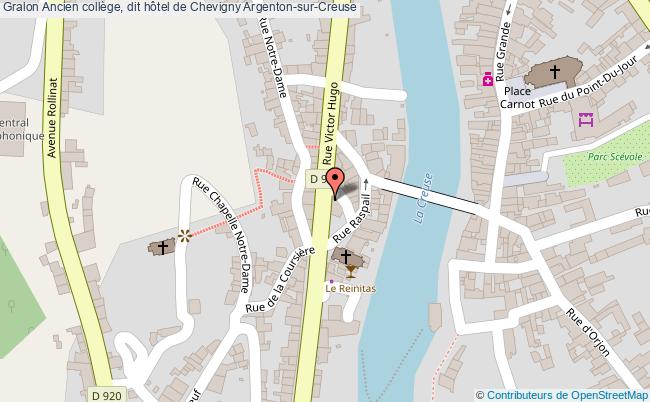 plan Ancien Collège, Dit Hôtel De Chevigny Argenton-sur-creuse Argenton-sur-Creuse