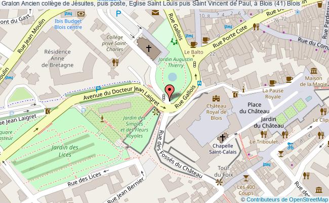 plan Ancien Collège De Jésuites, Puis Poste, Eglise Saint Louis Puis Saint Vincent De Paul, à Blois (41) Blois Blois