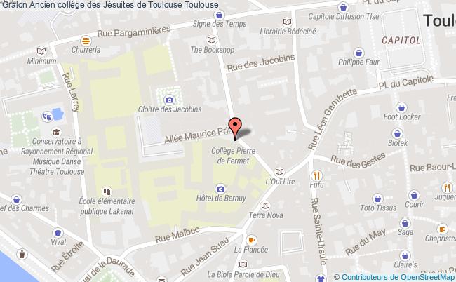 plan Ancien Collège Des Jésuites De Toulouse Toulouse Toulouse