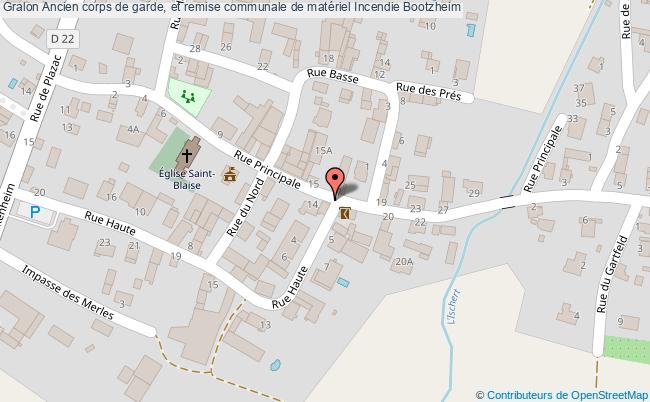 plan Ancien Corps De Garde, Et Remise Communale De Matériel Incendie Bootzheim Bootzheim