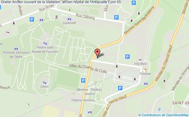 plan Ancien Couvent De La Visitation, Ancien Hôpital De L'antiquaille Lyon 05 Lyon 05