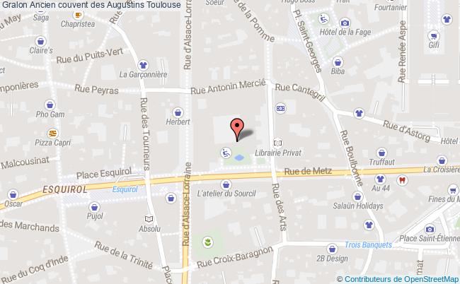 plan Ancien Couvent Des Augustins Toulouse Toulouse