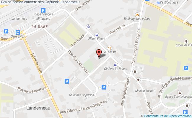 plan Ancien Couvent Des Capucins Landerneau Landerneau