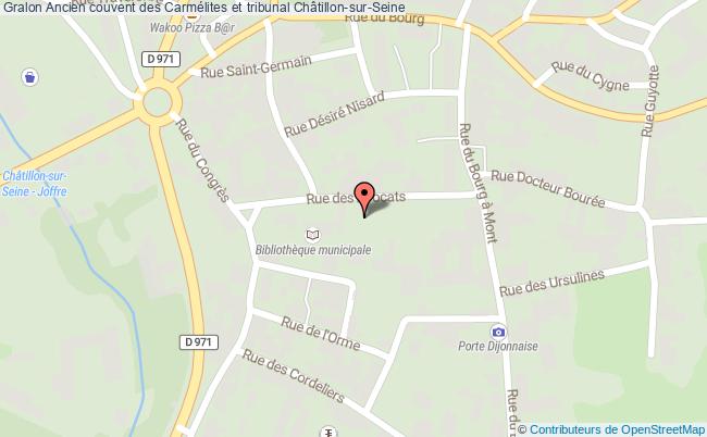 plan Ancien Couvent Des Carmélites Et Tribunal Châtillon-sur-seine Châtillon-sur-Seine