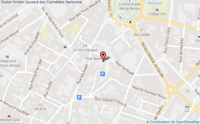 plan Ancien Couvent Des Carmélites Narbonne Narbonne