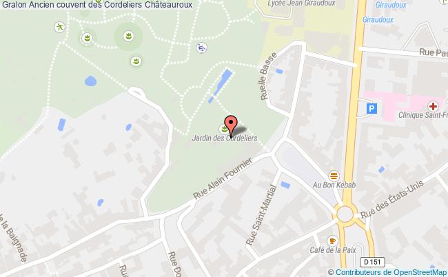 plan Ancien Couvent Des Cordeliers Châteauroux Châteauroux