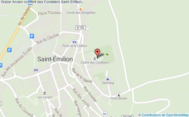 plan Ancien Couvent Des Cordeliers Saint-emilion Saint-Emilion
