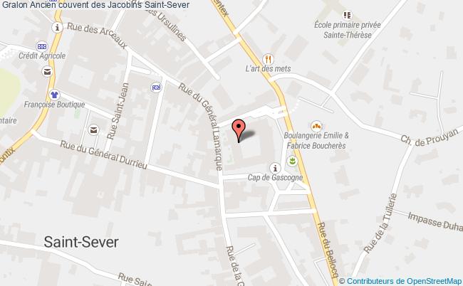 plan Ancien Couvent Des Jacobins Saint-sever Saint-Sever