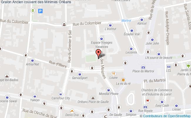 plan Ancien Couvent Des Minimes Orléans Orléans