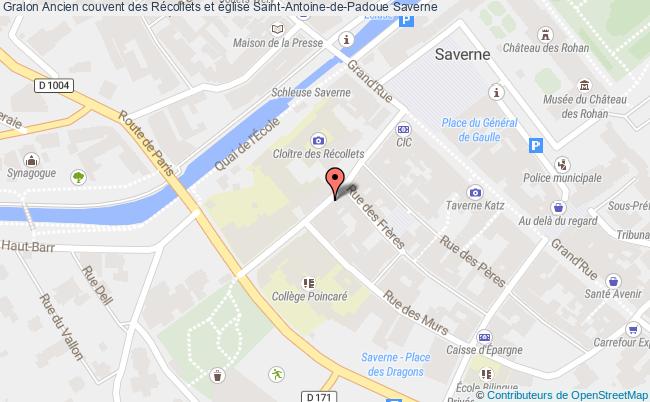 plan Ancien Couvent Des Récollets Et église Saint-antoine-de-padoue Saverne Saverne