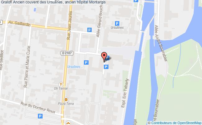 plan Ancien Couvent Des Ursulines, Ancien Hôpital Montargis Montargis