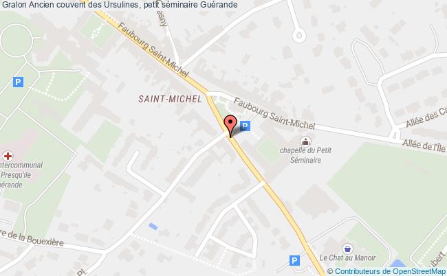 plan Ancien Couvent Des Ursulines, Petit Séminaire Guérande Guérande