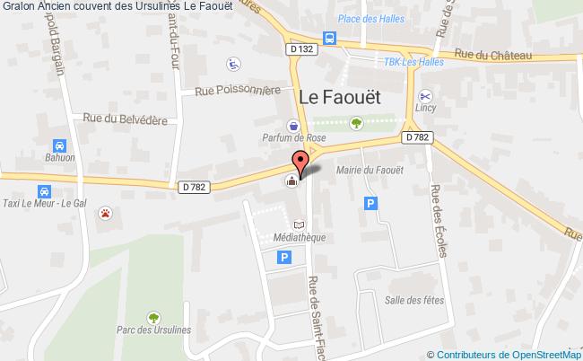 plan Ancien Couvent Des Ursulines Le Faouët Le Faouët