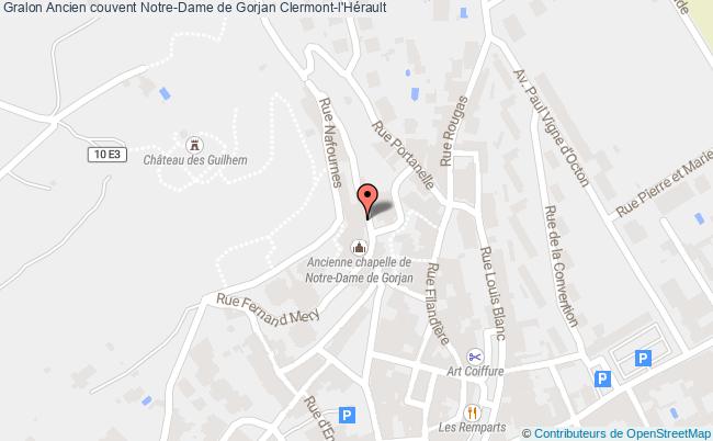 plan Ancien Couvent Notre-dame De Gorjan Clermont-l'hérault Clermont-l'Hérault