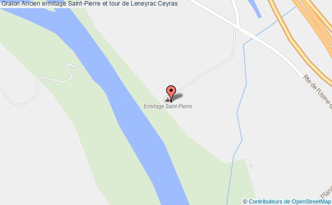 plan Ancien Ermitage Saint-pierre Et Tour De Leneyrac Ceyras Ceyras